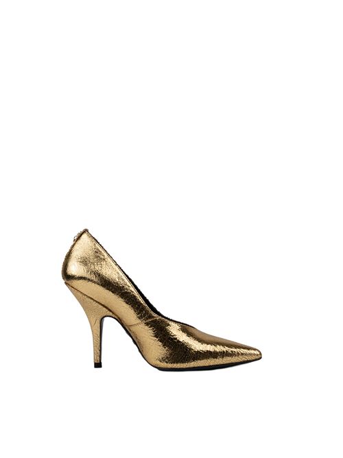 Decollete' in pelle gold Patrizia Pepe | 8Z0032 L112Y459